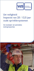 VdS Nederland - Leidinginspectie van 25 - 12-5 jaar oude sprinklersystemen