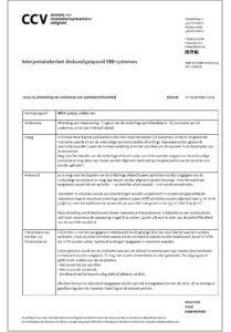 Interpretatiebesluit Afronding en conversie van sprinklerafstanden