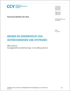 Omslag Technisch Bulletin 80-2025 - Beheer en Onderhoud watervoerende VBB-systemen